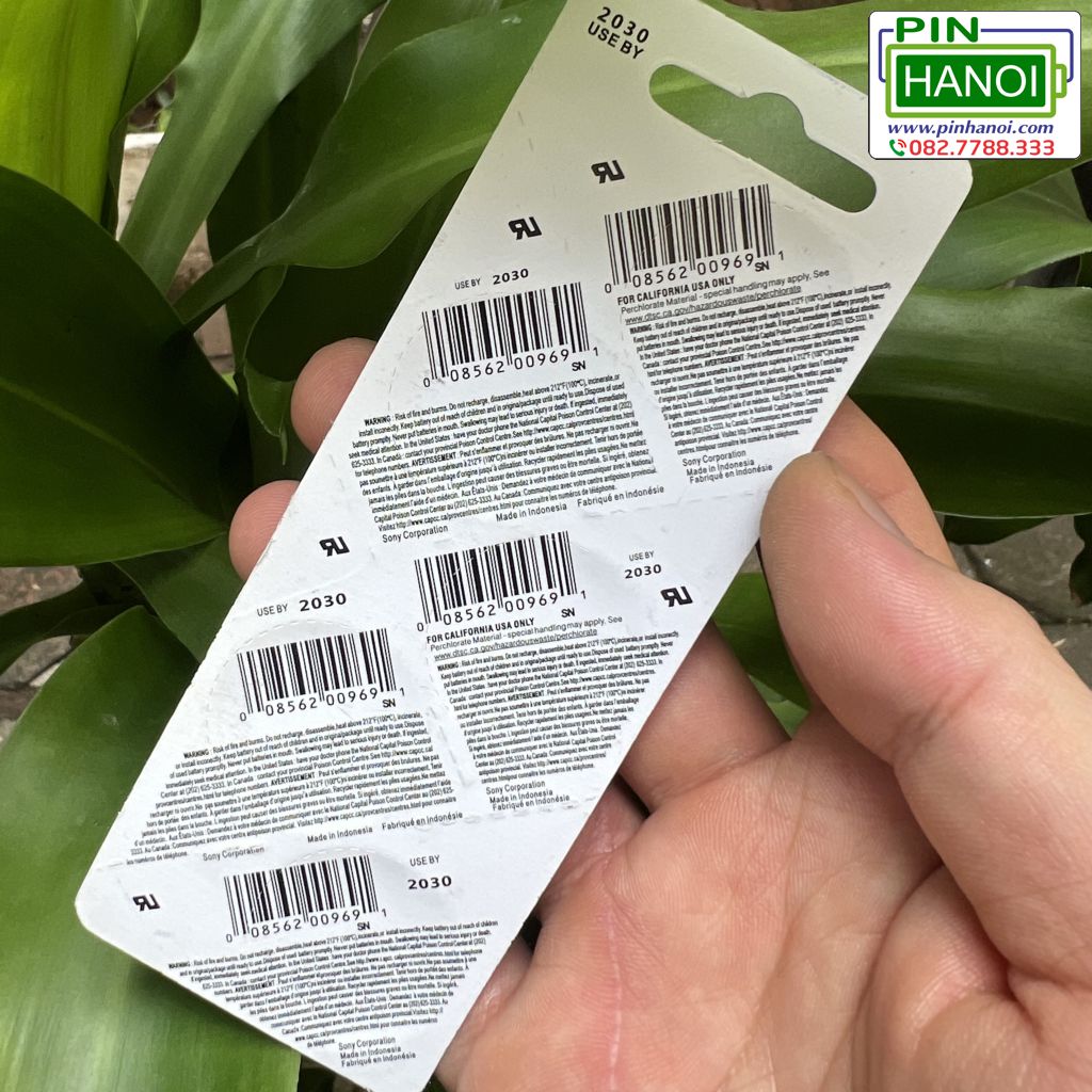 Pin Cúc Áo Sony CR2430 3V Lithium Indonesia Cho Cảm Biến Điều Khiển Đồng Hồ - Ảnh 3